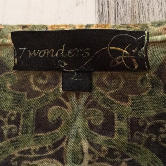 Sequin accented 3/4 sleeve top - Picture 2 of 3